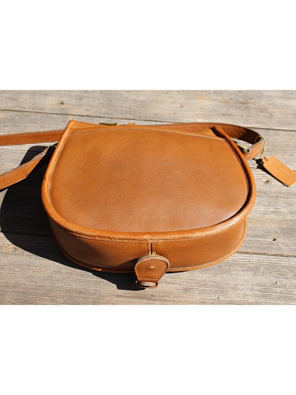 Coach Vintage - Riding Bag (Saddle Bag) 9851 in color Putty, USA Pre-1994 - Picture 13 of 15